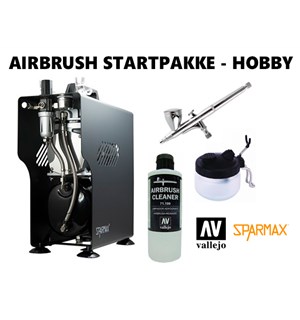 Airbrush Startpakke HOBBY - Komplett Alt du trenger for å komme igang 